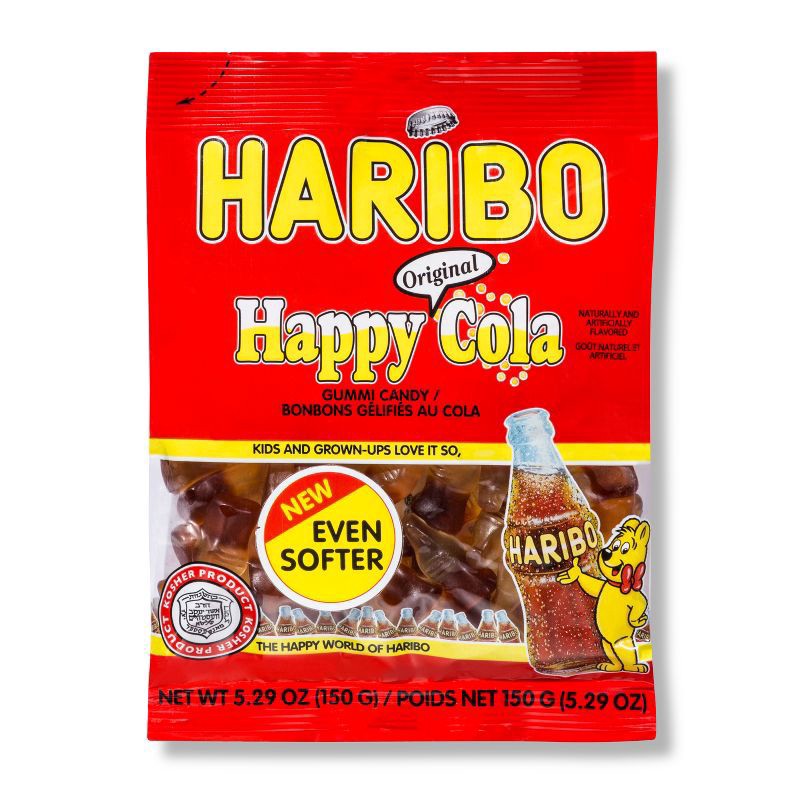 slide 1 of 3, Haribo Happy Cola Gummi Candy - 5.29oz, 5.29 oz
