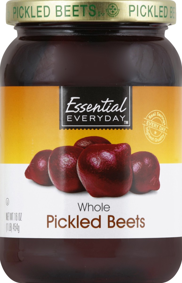 slide 2 of 2, Essential Everyday Glass Whole Pickled Beets, 16 oz