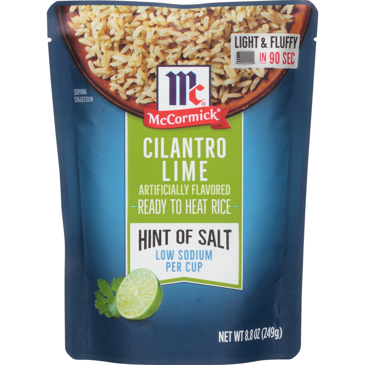 slide 6 of 7, McCormick Ready to Heat Rice Cilantro Lime Hint of Salt, 8.8 oz, 8.8 oz