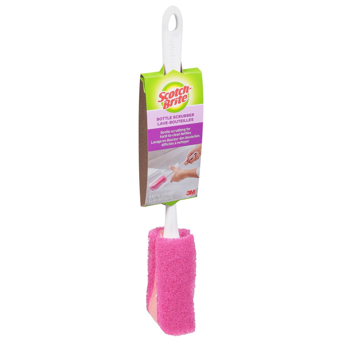 slide 2 of 9, Scotch-Brite Bottle Scrubber, 1 ct
