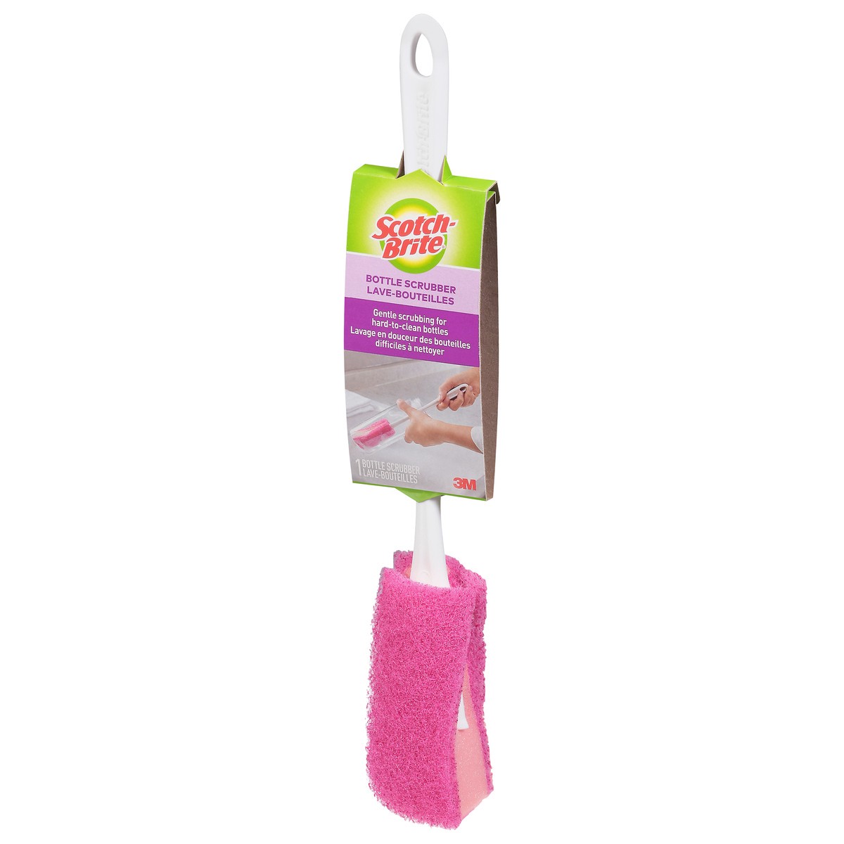 slide 3 of 9, Scotch-Brite Bottle Scrubber, 1 ct