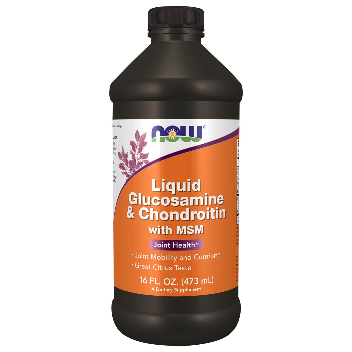 slide 1 of 3, NOW Liquid Glucosamine & Chondroitin with MSM - 16 fl. oz., 16 fl oz