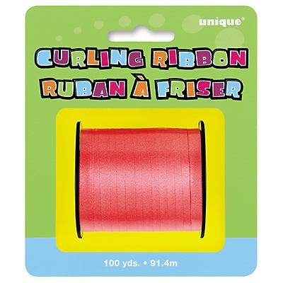 slide 1 of 1, Unique Red Curling Ribbon Roll ,100 Yards, 1 ct