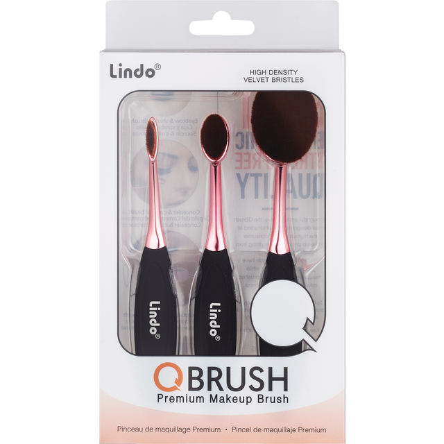 slide 1 of 1, Q Drinks Brush Premium Makeup Brush Set, 1 ct