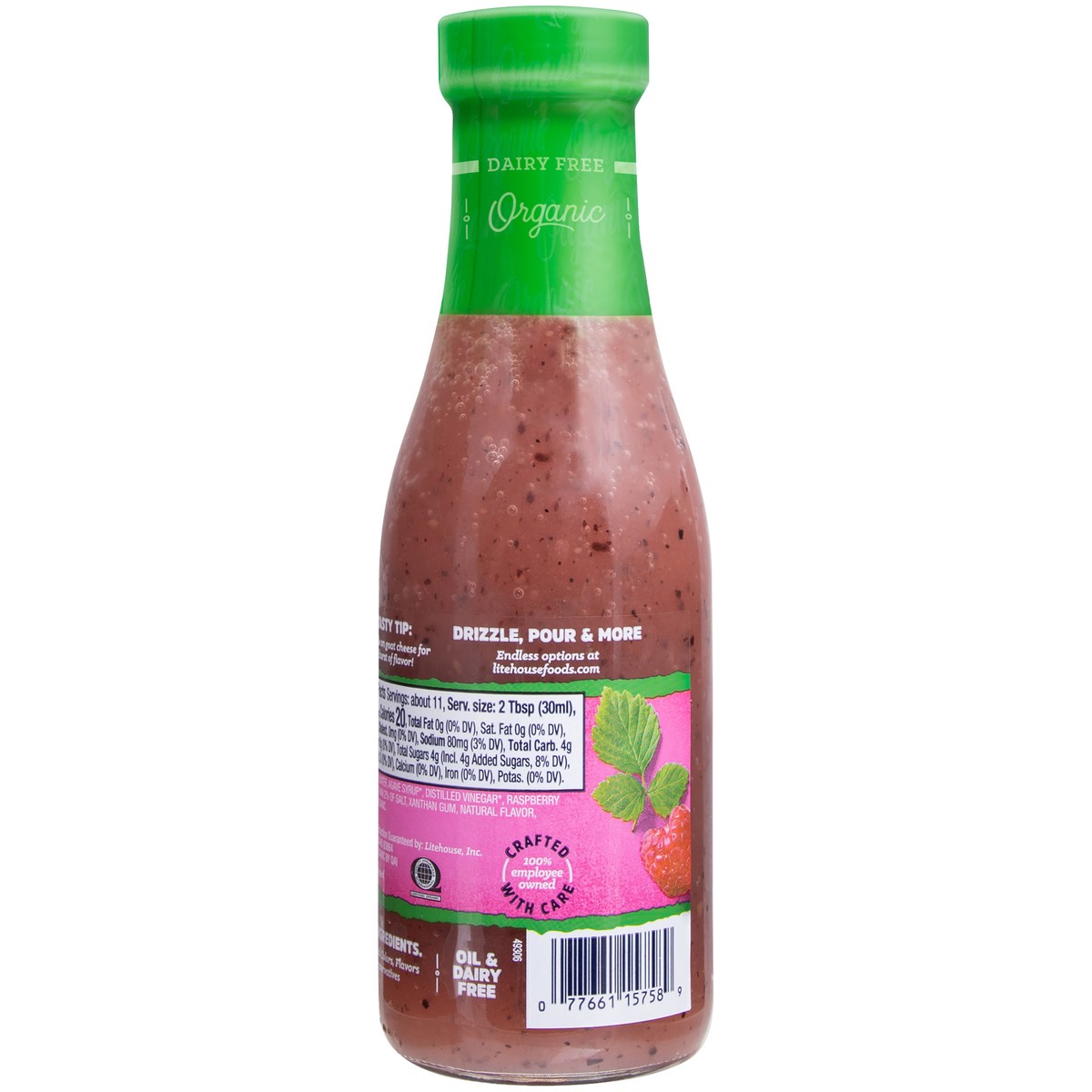 slide 8 of 8, Litehouse Organic Raspberry Vinaigrette Dressing 11.25 fl. oz. Bottle, 1 ct