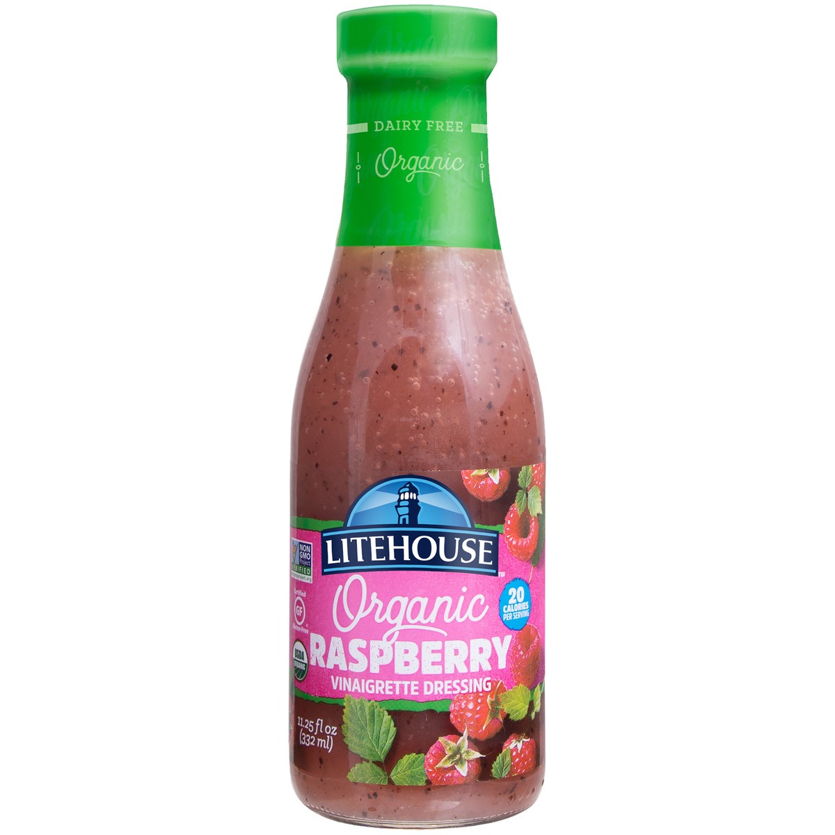 slide 3 of 8, Litehouse Organic Raspberry Vinaigrette Dressing 11.25 fl. oz. Bottle, 1 ct