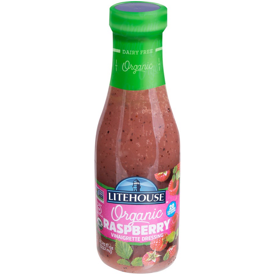 slide 1 of 8, Litehouse Organic Raspberry Vinaigrette Dressing 11.25 fl. oz. Bottle, 1 ct