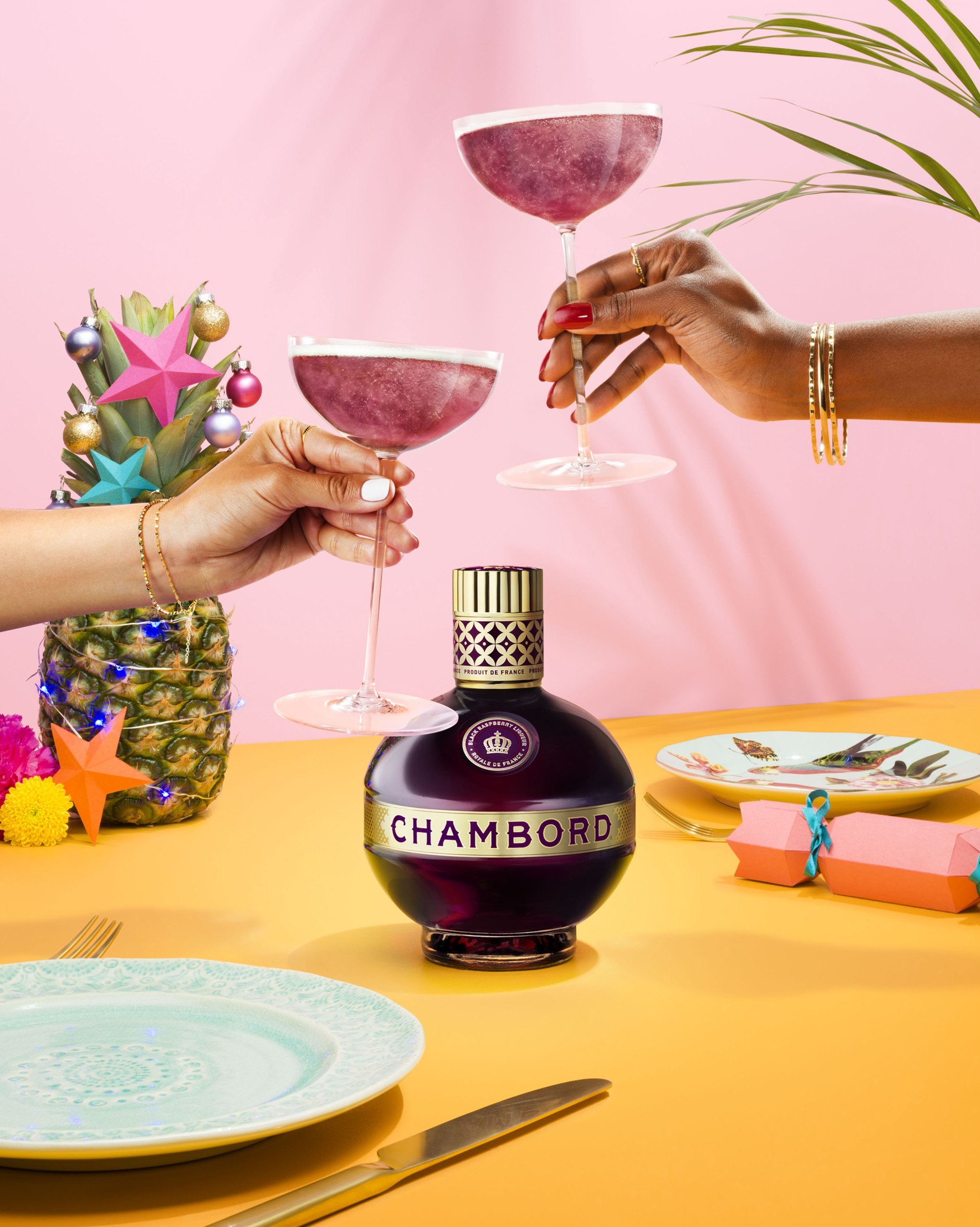 slide 4 of 4, Chambord Black Raspberry Liqueur, 375 ml with Two Korbel, 187 mL bottles, 187 ml