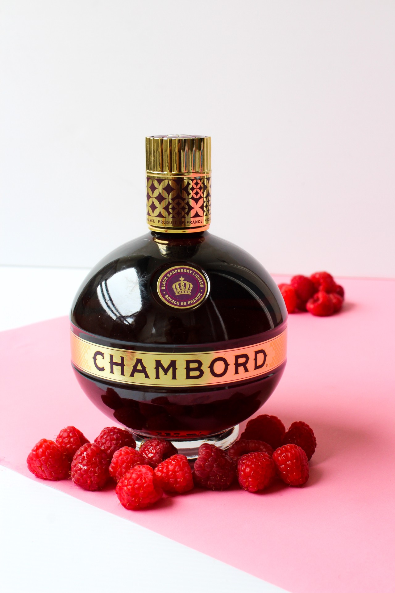 slide 2 of 4, Chambord Black Raspberry Liqueur, 375 ml with Two Korbel, 187 mL bottles, 187 ml