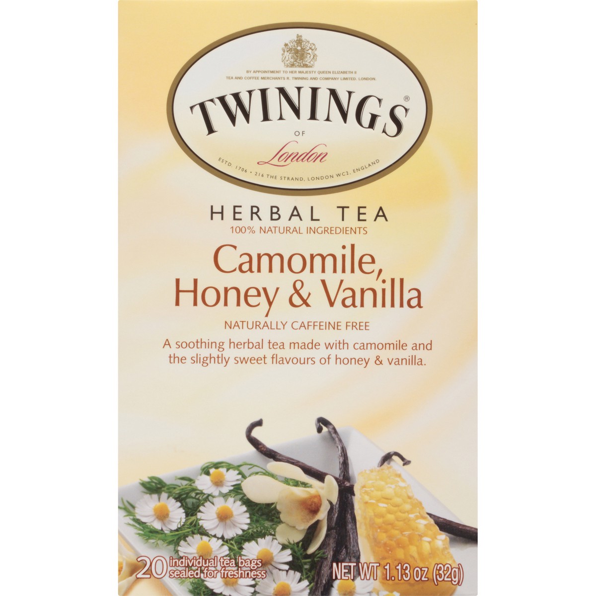 slide 8 of 9, Twinings Camomile, Honey & Vanilla Tea - 20 ct, 20 ct; 1.13 oz