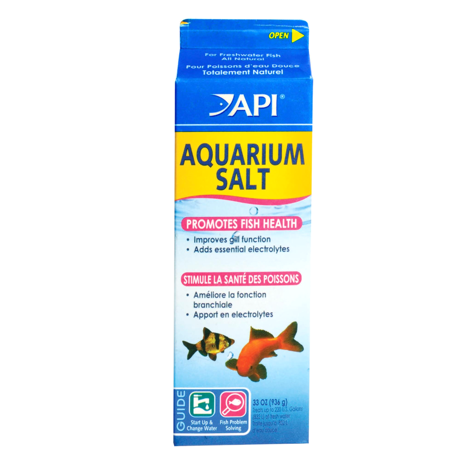 slide 1 of 1, API Aquarium Salt, 33 oz
