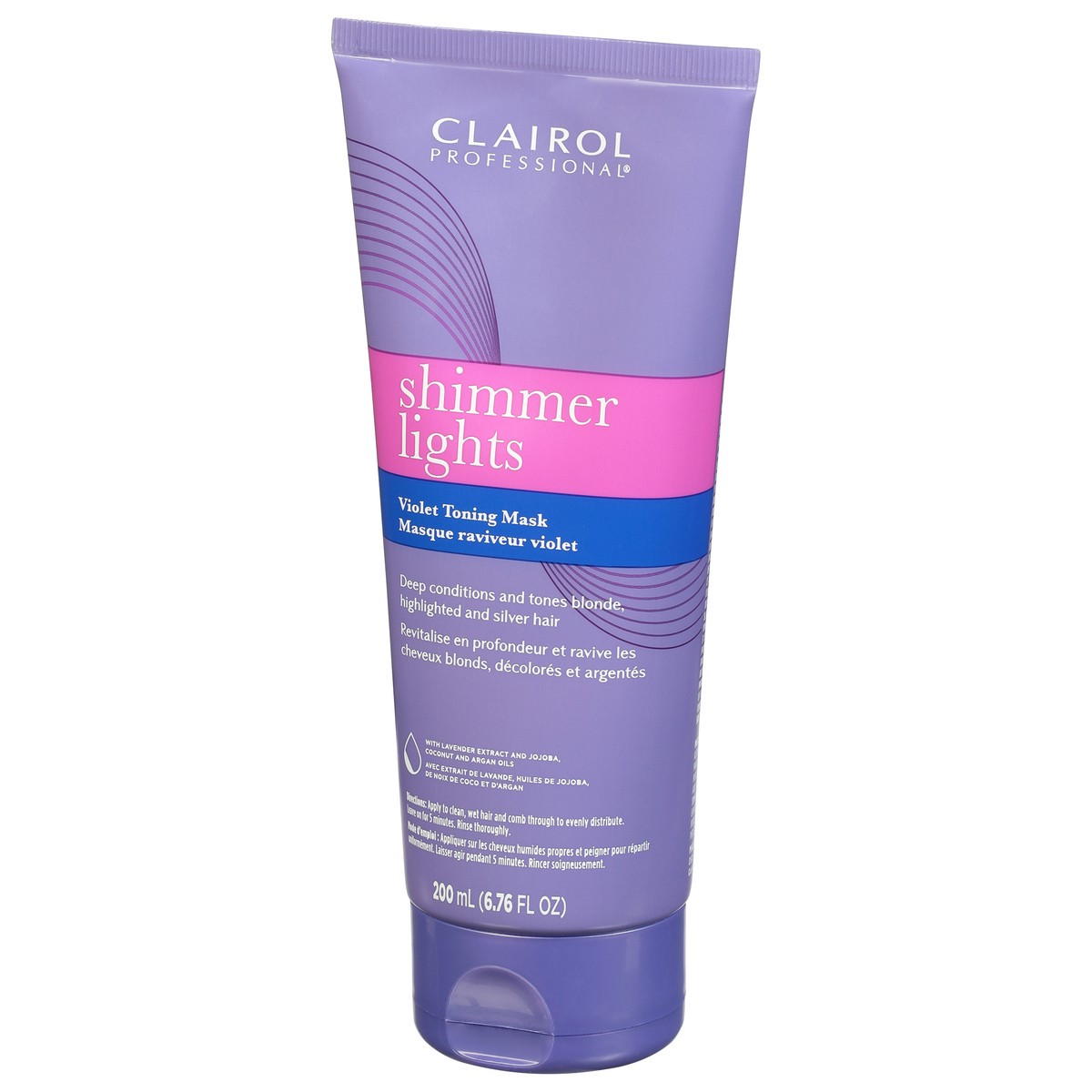 slide 8 of 9, Clairol Professional Shimmer Lights Violet Toning Mask 6.76 fl oz, 6.76 fl oz