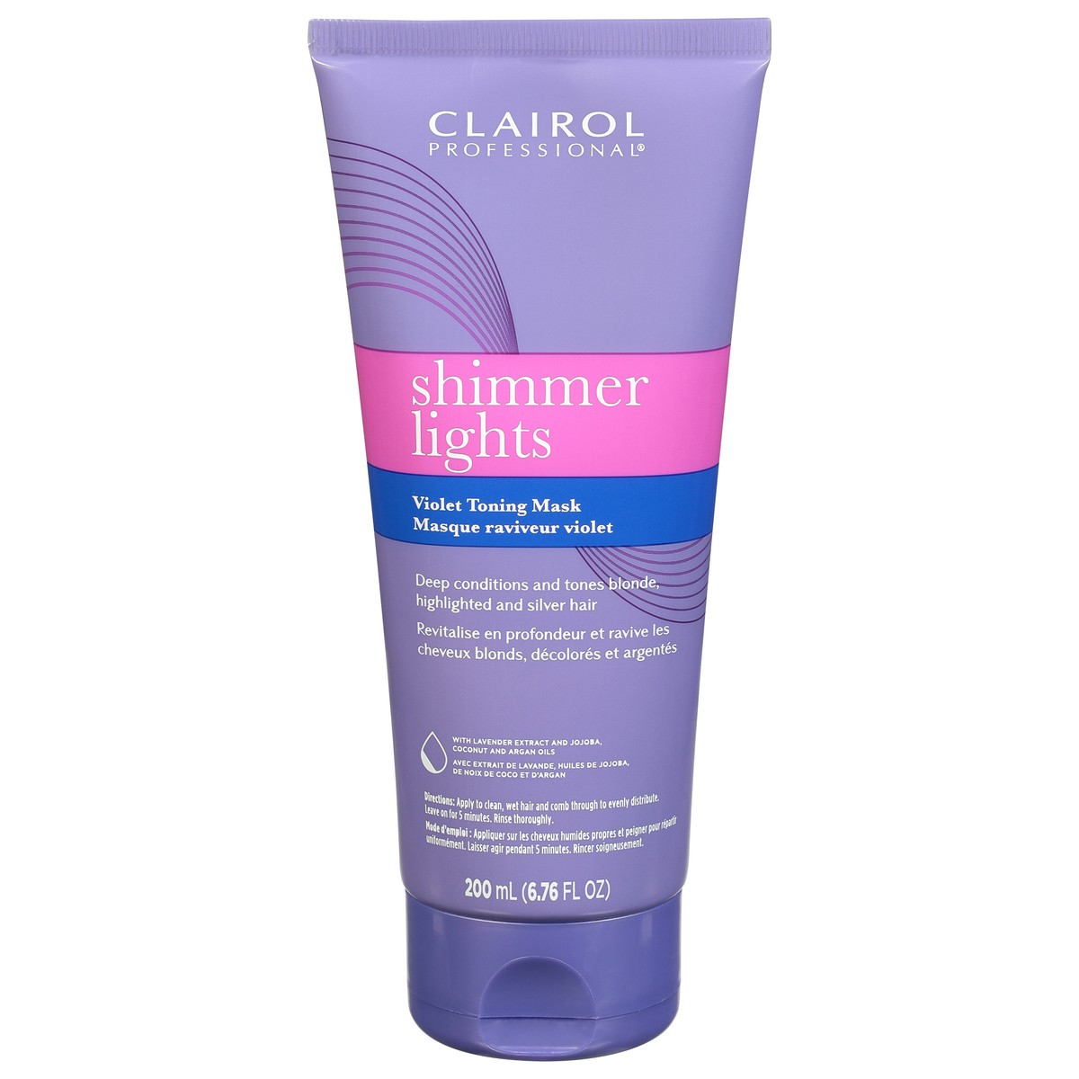 slide 1 of 9, Clairol Professional Shimmer Lights Violet Toning Mask 6.76 fl oz, 6.76 fl oz