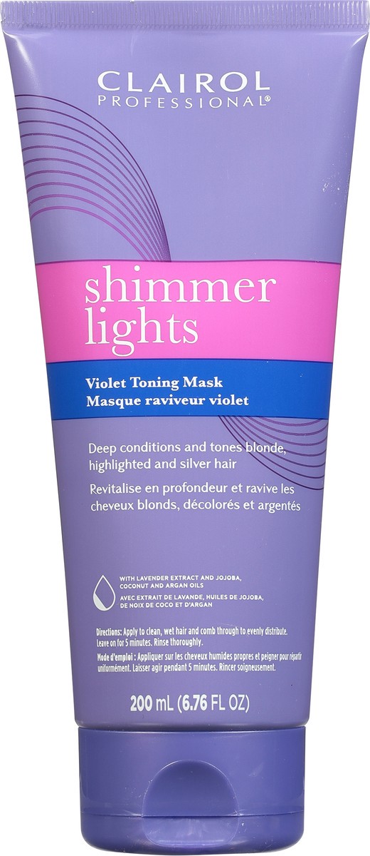 slide 9 of 9, Clairol Professional Shimmer Lights Violet Toning Mask 6.76 fl oz, 6.76 fl oz