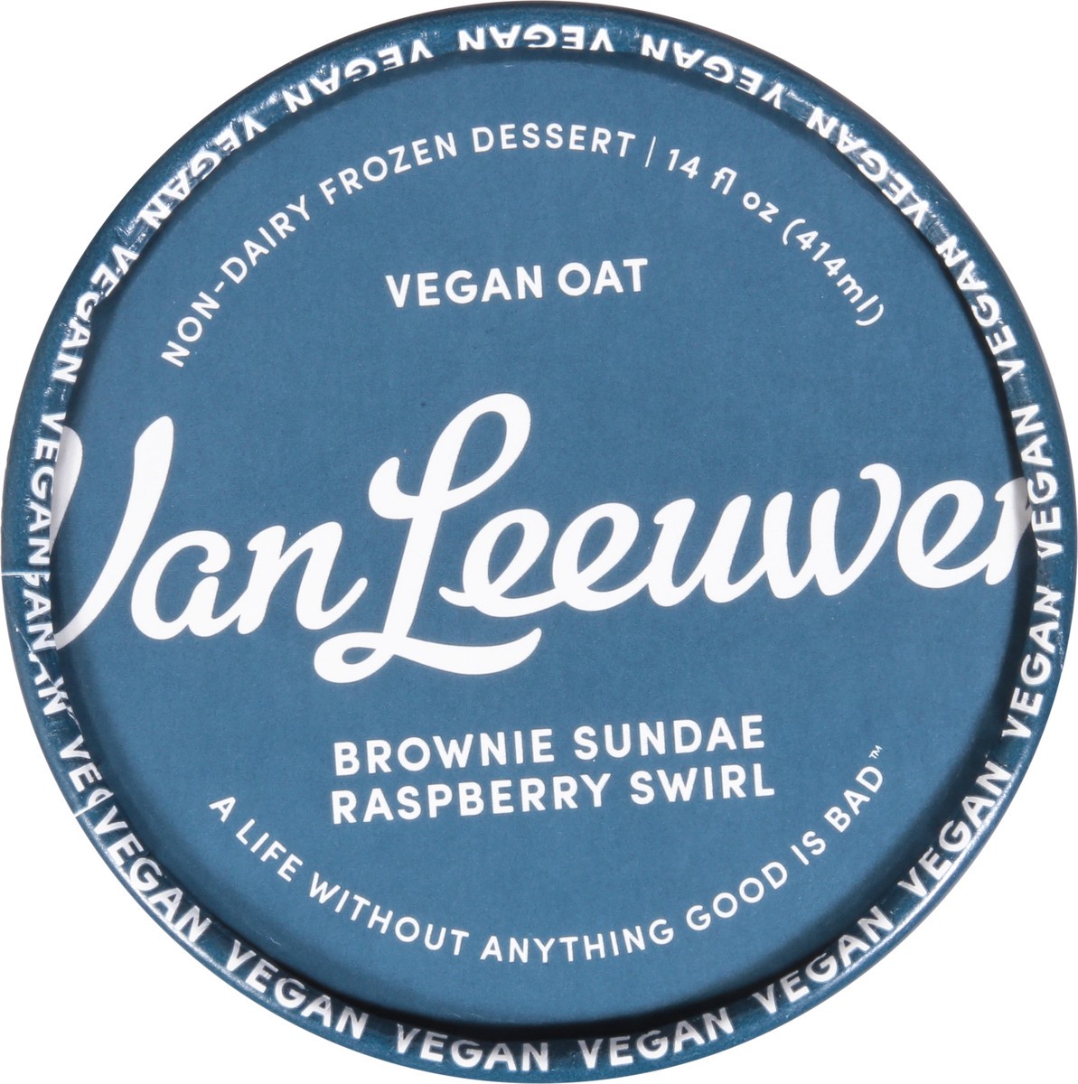 slide 12 of 14, Van Leeuwen Non-Dairy Brownie Sundae Raspberry Swirl Frozen Dessert 14 fl oz, 14 fl oz