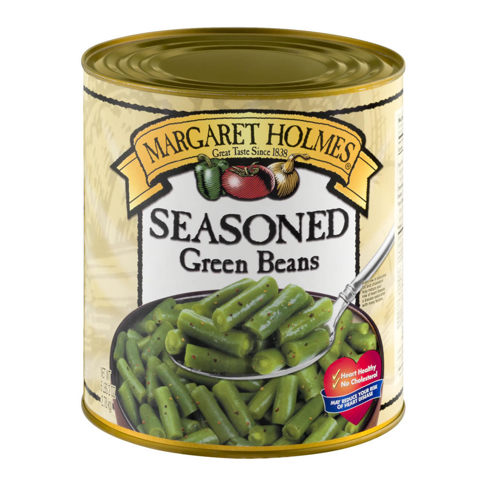 slide 1 of 1, Margaret Holmes Seasoned Cut Green Beans, 1 ct