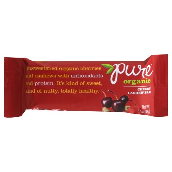 slide 1 of 1, Pure Organic Bar, Cherry Cashew, 1.7 oz