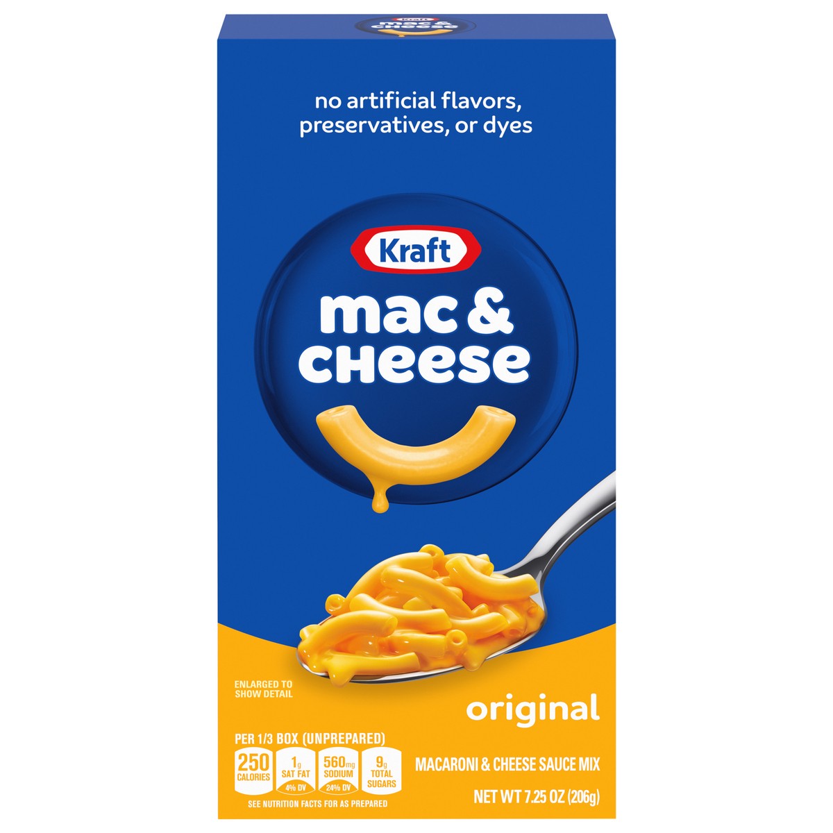 slide 1 of 5, Kraft Original Mac & Cheese Macaroni and Cheese Dinner, 7.25 oz Box, 7.25 oz