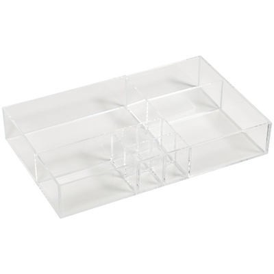 slide 1 of 1, our goods Multi Compartment Organization Tray - Clear, 1 ct