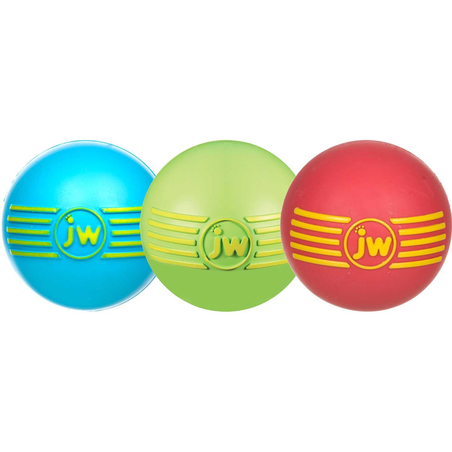 slide 1 of 1, JW Pet iSqueak Rubber Ball Dog Toy, SM