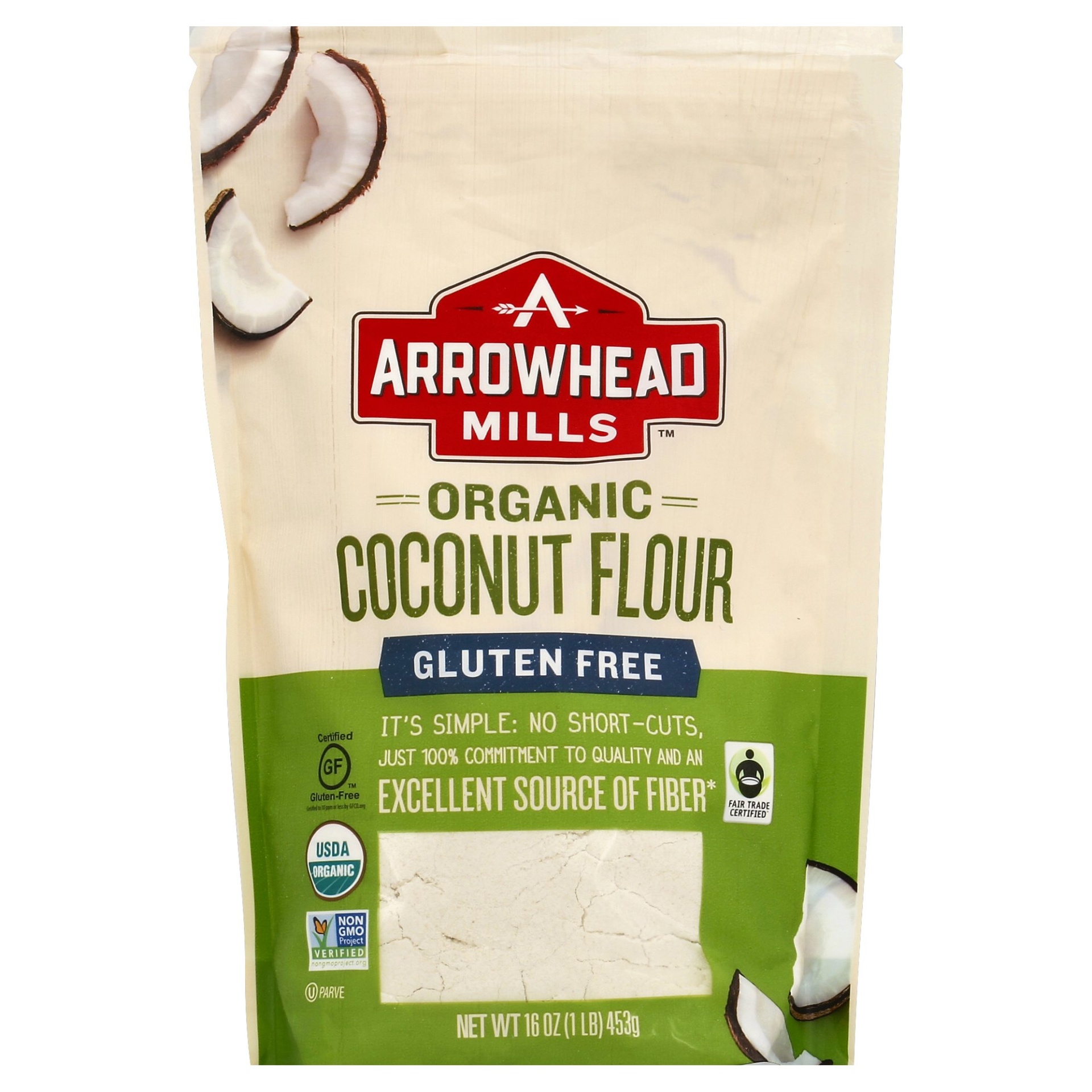 slide 1 of 1, Arrowhead Mills Organic Gluten Free Coconut Flour , 16 oz