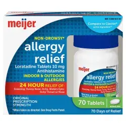 Meijer Allergy Relief Loratadine Tablets, Antihistamine