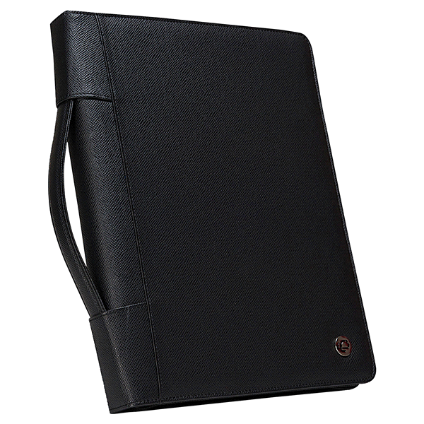 slide 1 of 5, Case It PAD-40 Leatherette Padfolio with Handle, Black, 1 ct