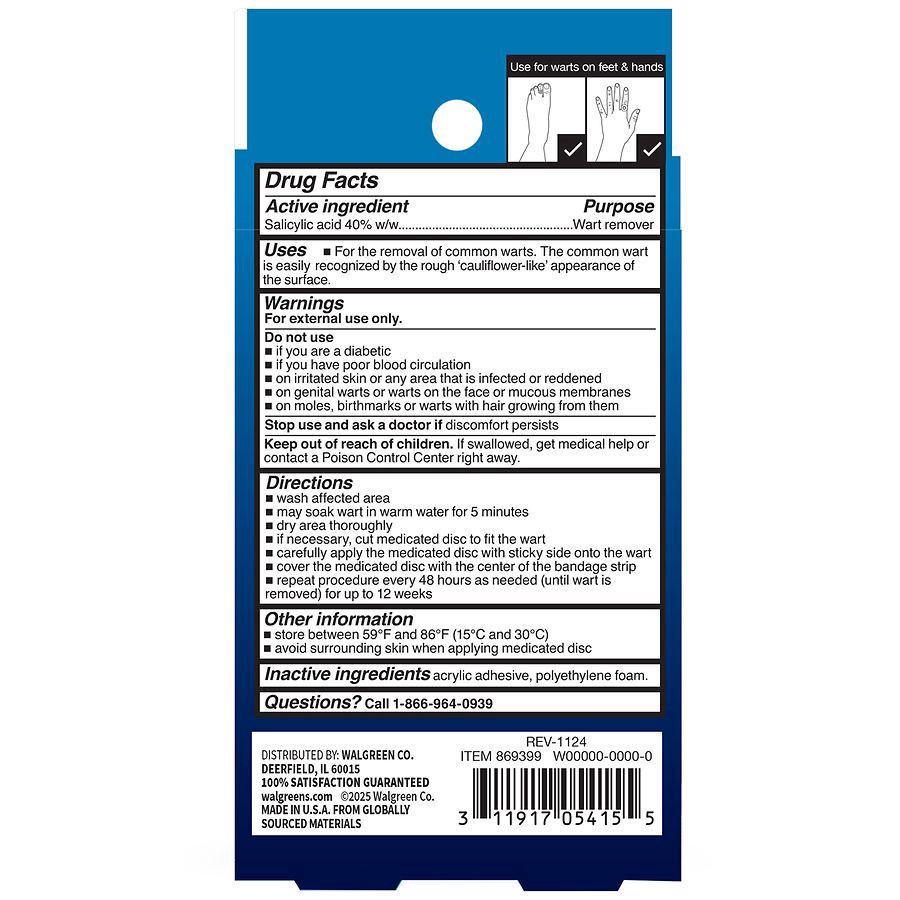 slide 3 of 3, Walgreens Clear Wart Remover Strips, 14 ct