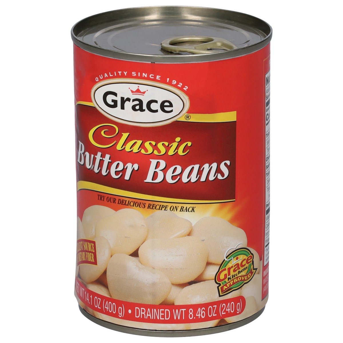 slide 5 of 9, Grace Classic Butter Beans 14.1 oz, 14.1 oz