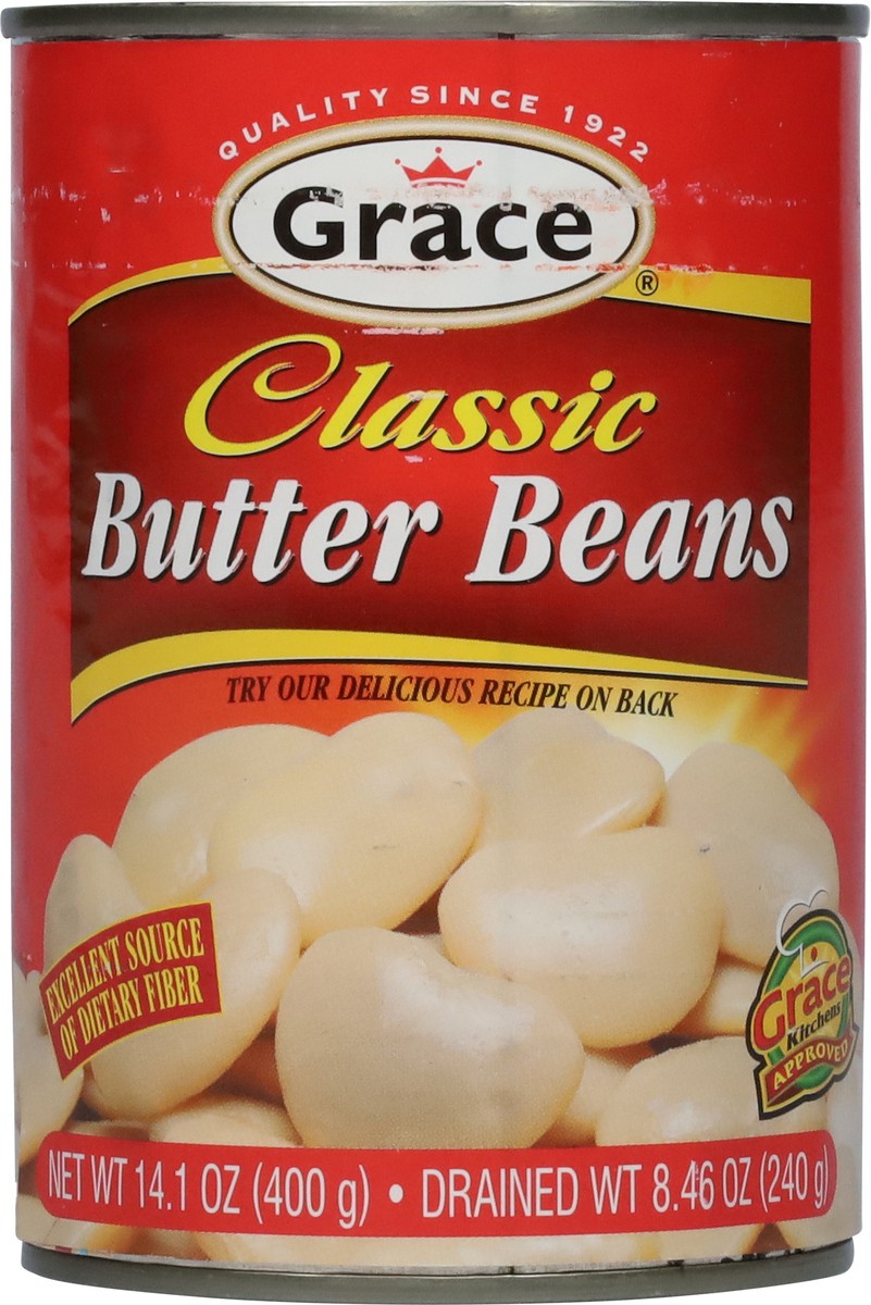 slide 3 of 9, Grace Classic Butter Beans 14.1 oz, 14.1 oz