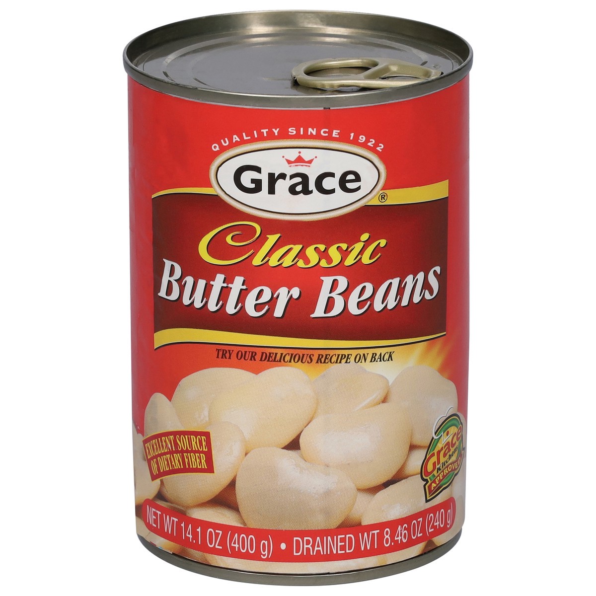 slide 1 of 9, Grace Classic Butter Beans 14.1 oz, 14.1 oz