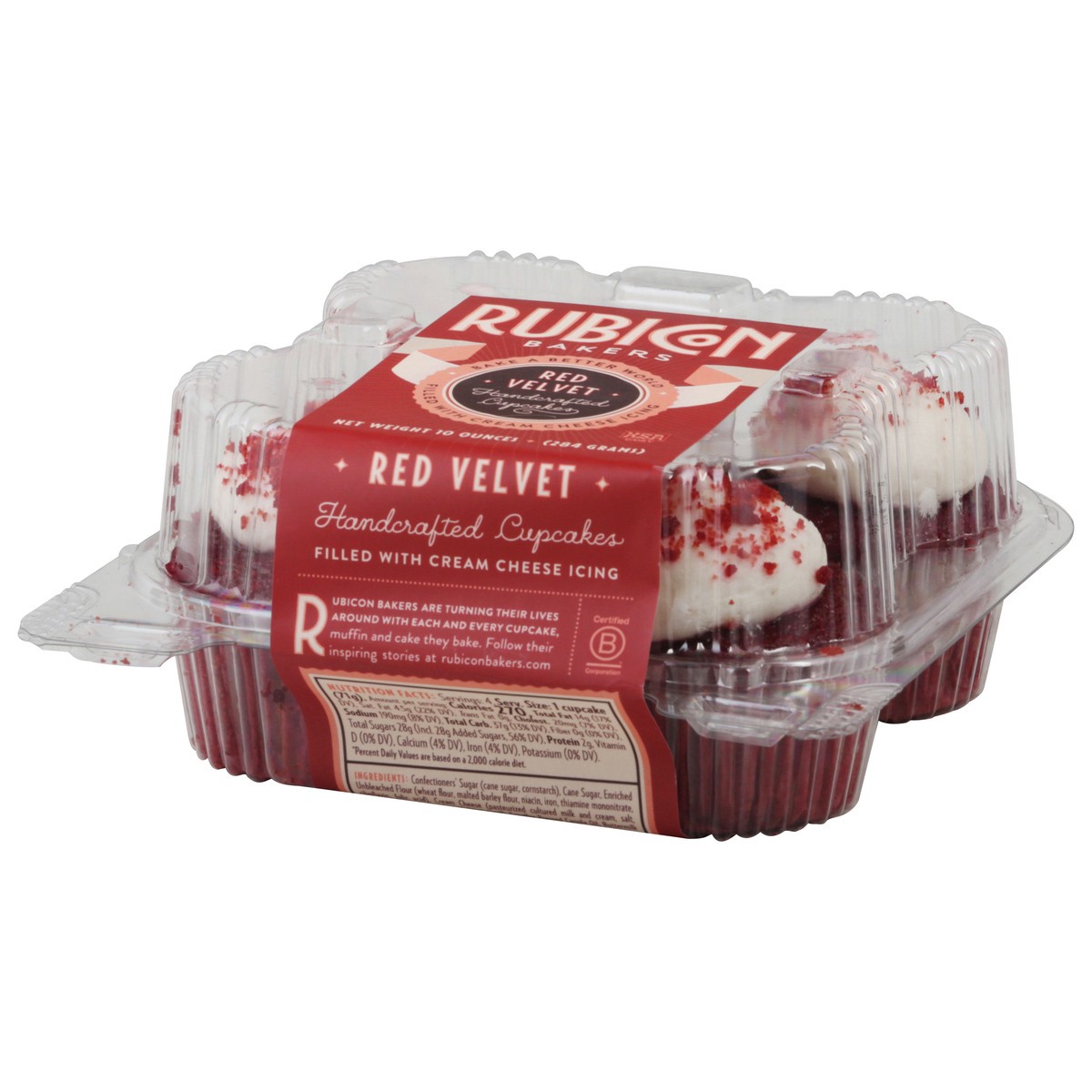 slide 11 of 13, Rubicon Bakers Handcrafted Red Velvet Cupcakes 10 oz, 10 oz