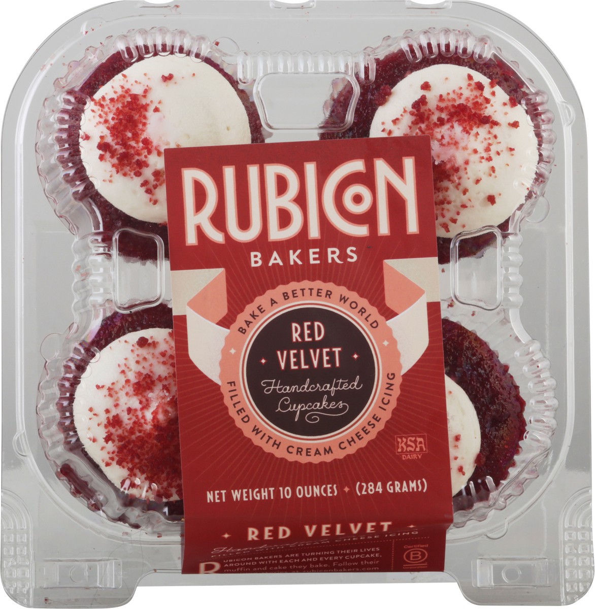 slide 3 of 13, Rubicon Bakers Handcrafted Red Velvet Cupcakes 10 oz, 10 oz