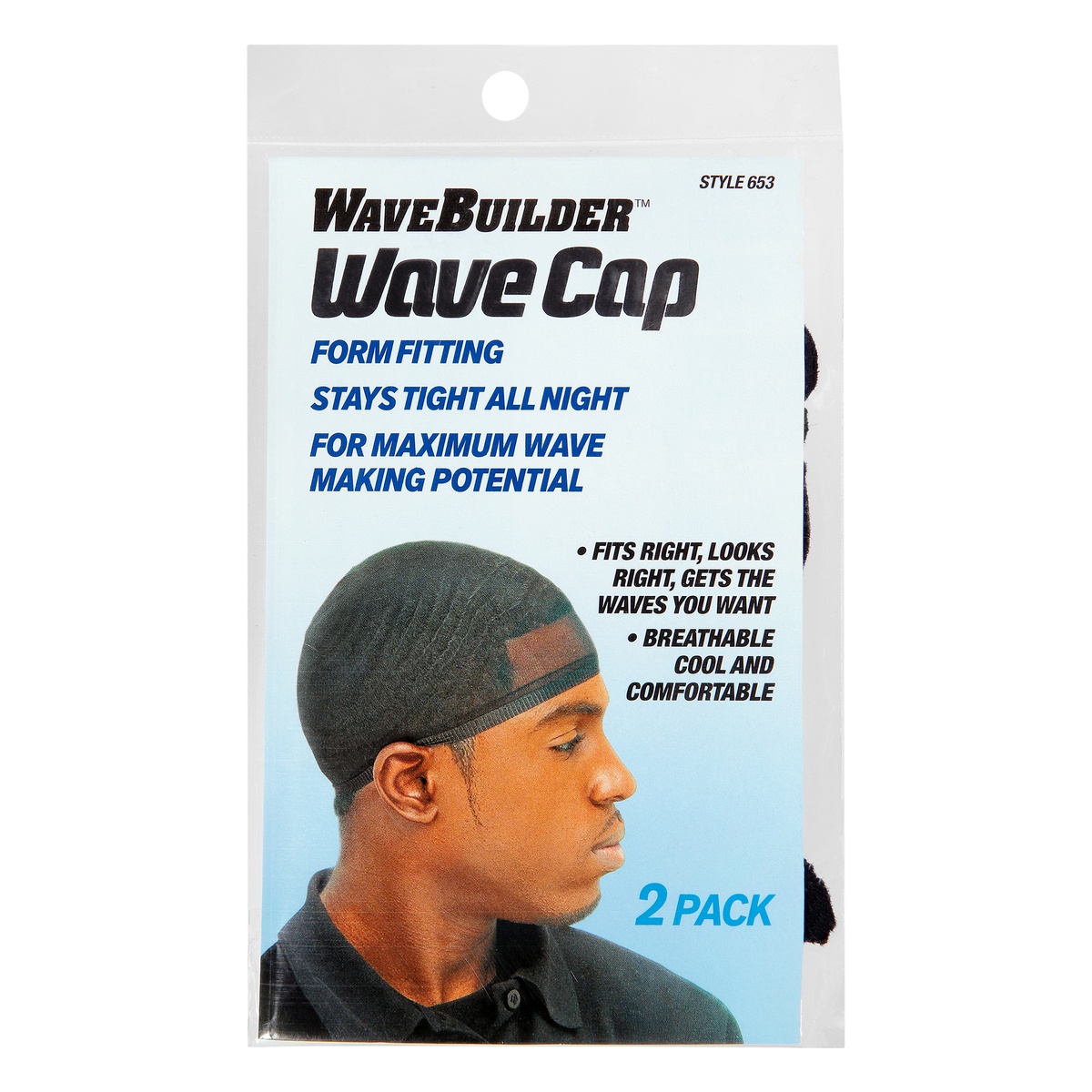 slide 1 of 1, WaveBuilder Wavecap Black, 1 ct