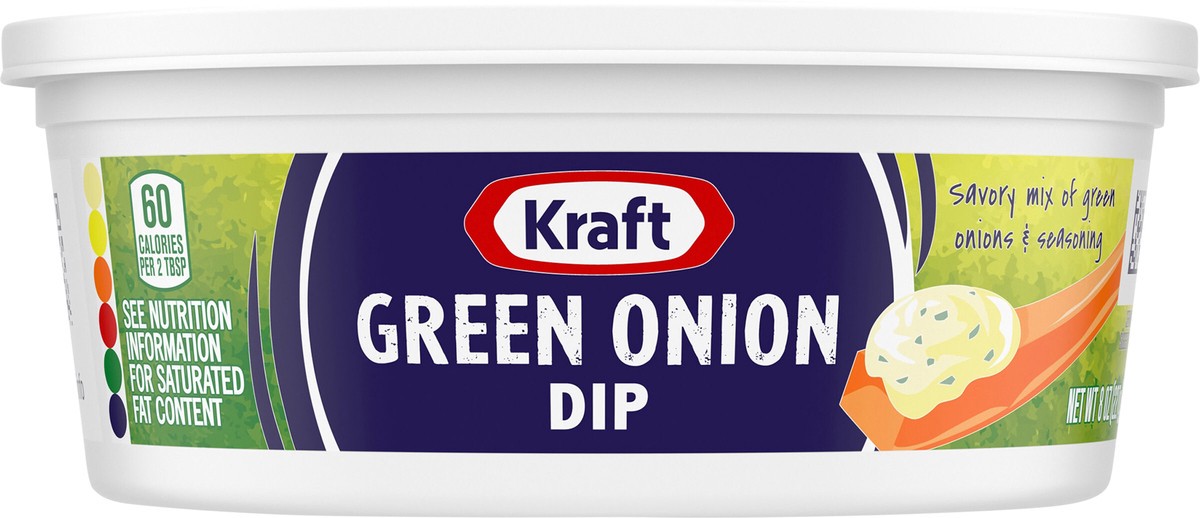 slide 9 of 13, Kraft Green Onion Dip, 8 oz Tub, 8 oz