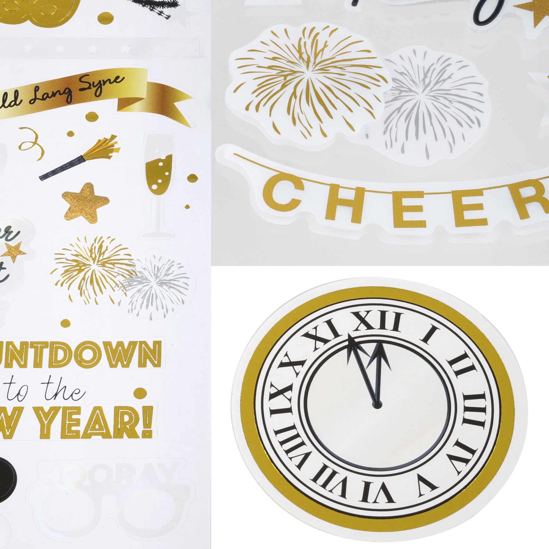 slide 3 of 4, New Year Holiday Stickers By Recollections, 4 in x 8.23 in