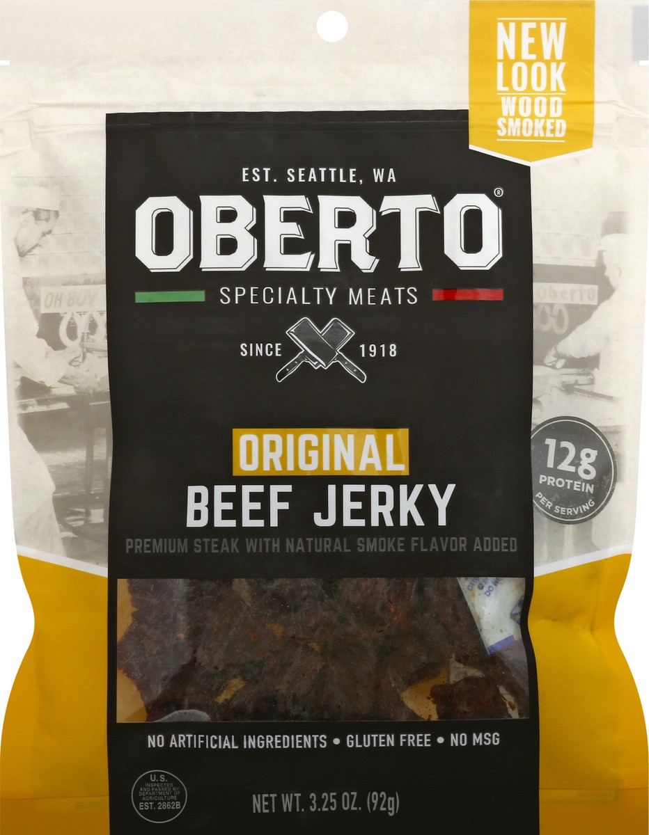 slide 5 of 9, Oberto Original Beef Jerky 3.25 oz, 3.25 oz