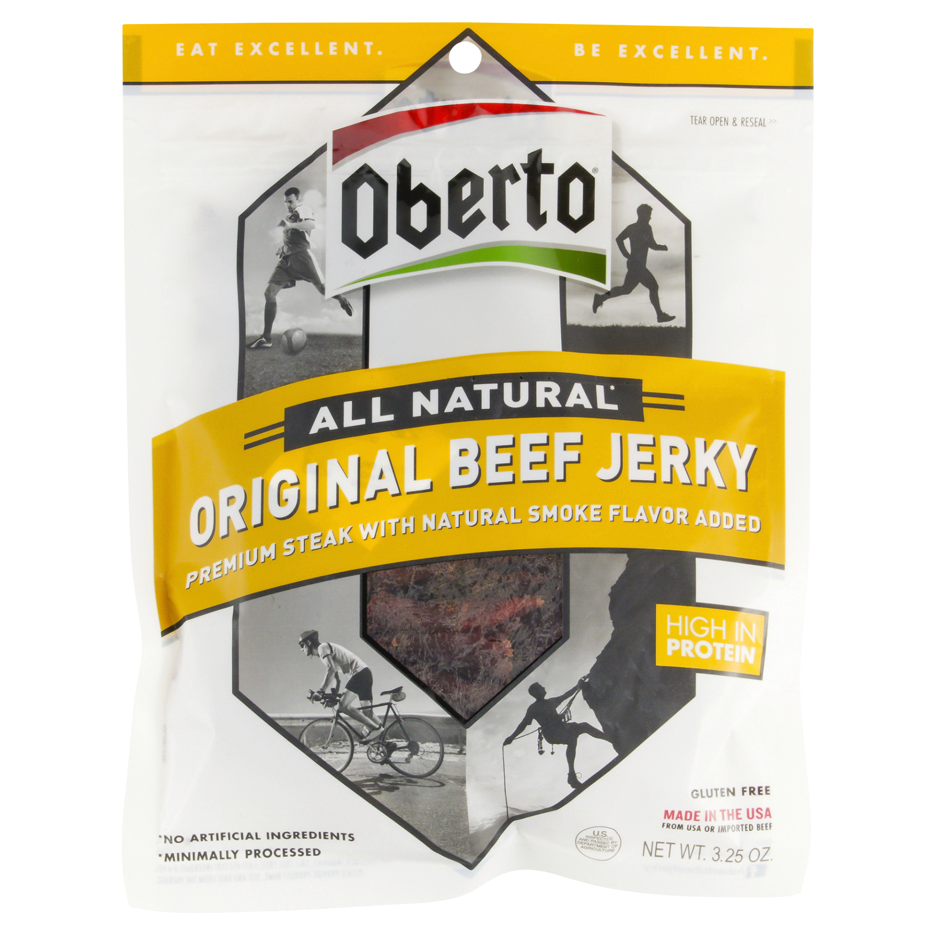 slide 1 of 9, Oberto Original Beef Jerky 3.25 oz, 3.25 oz