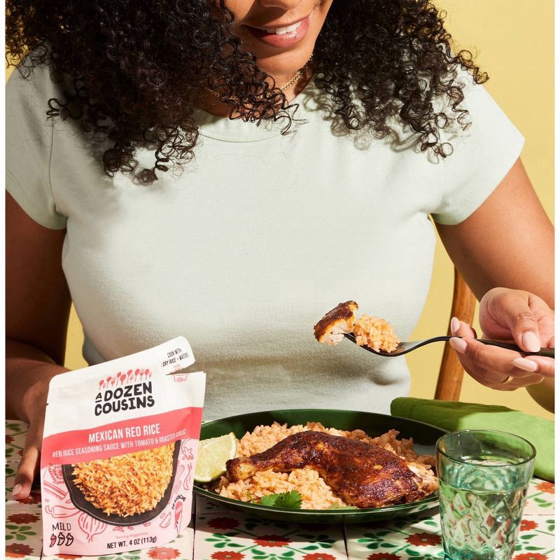 slide 3 of 3, A Dozen Cousins Mexican Red Rice Seasoning Sauce - 4oz, 4 oz