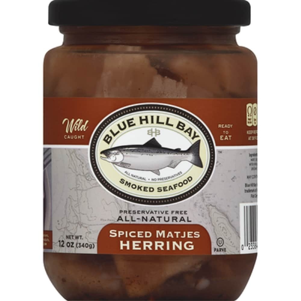 slide 1 of 1, Blue Hill Bay Spiced Matjes Herring, 12 oz