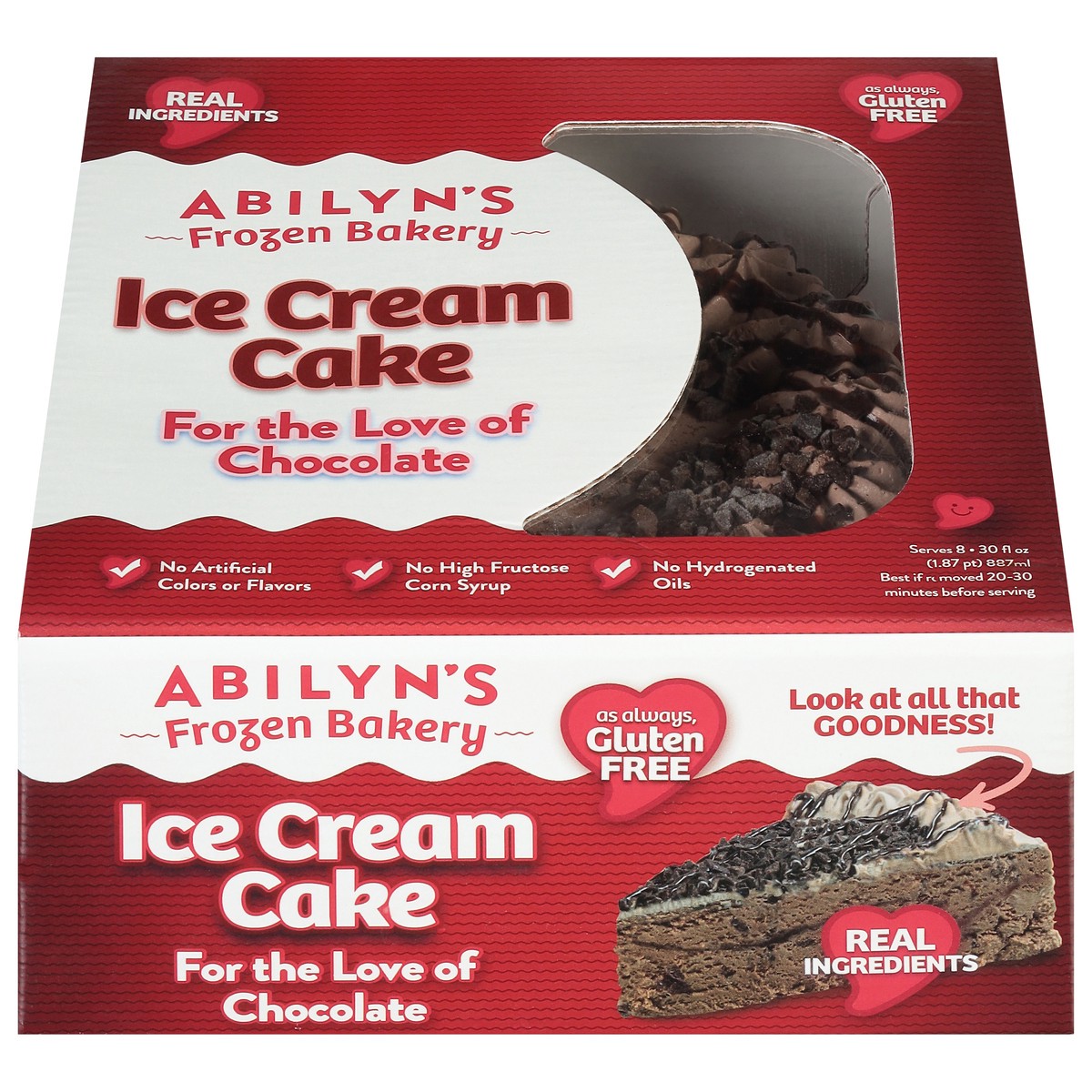 slide 1 of 1, Abilyns Frozen Bakery Llc Abilyns Frozen Bakery 6" Chocolate Ice Cream Cake, 30 oz