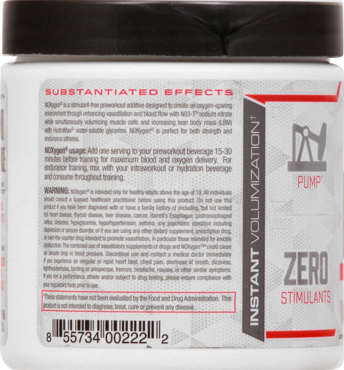 slide 10 of 12, Purus Noxygen Unflavored Preworkout Accelerator 112 gr, 112 g
