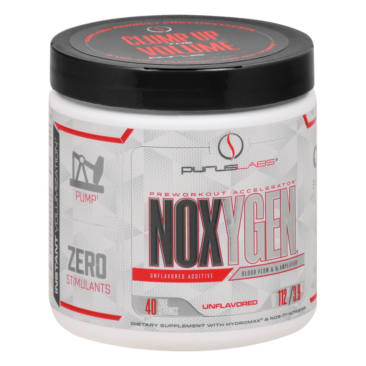 slide 12 of 12, Purus Noxygen Unflavored Preworkout Accelerator 112 gr, 112 g