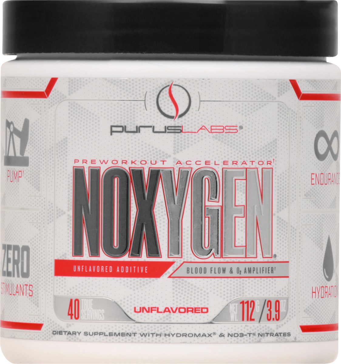 slide 1 of 12, Purus Noxygen Unflavored Preworkout Accelerator 112 gr, 112 g