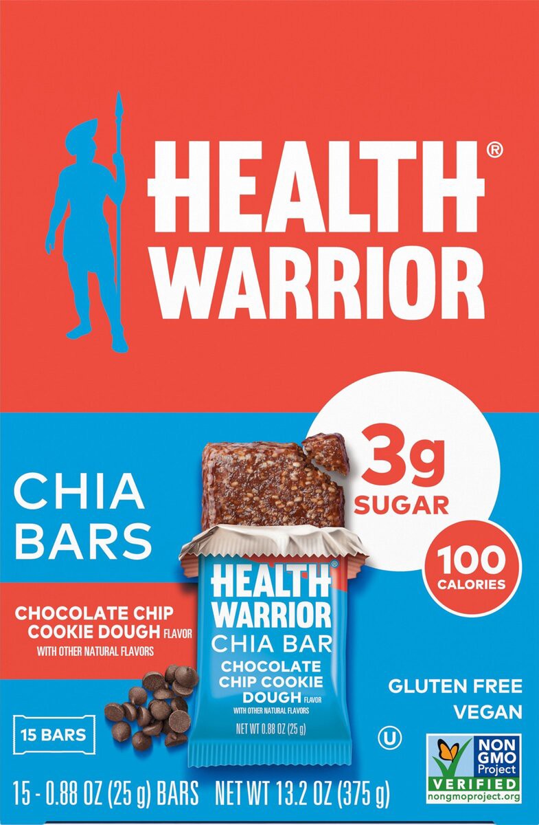 slide 3 of 7, Health Warrior Chia Bar, 13.2 oz