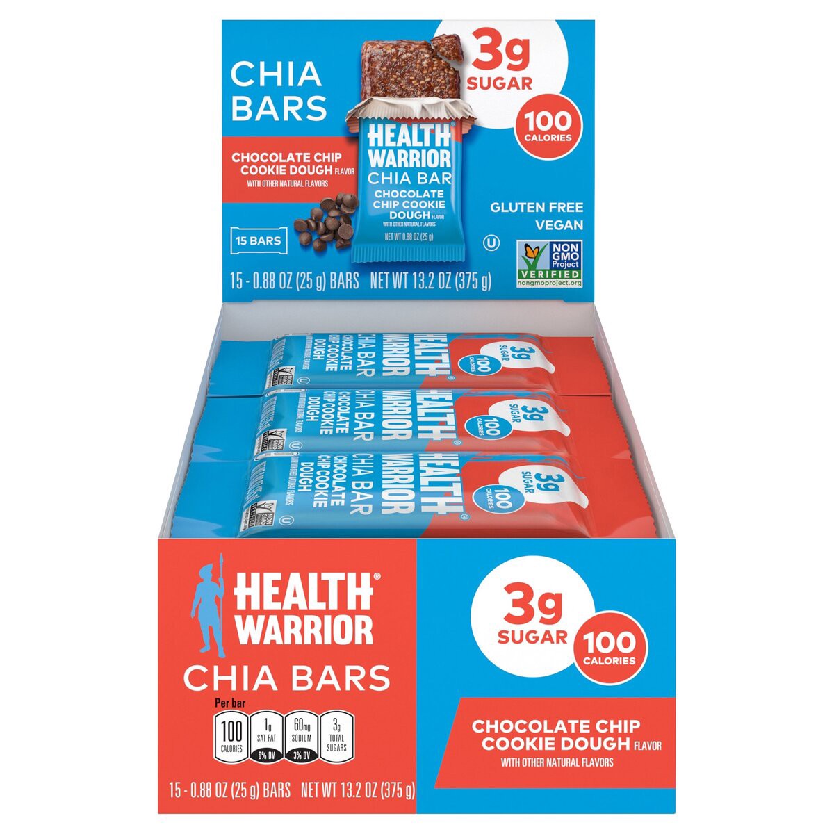 slide 1 of 7, Health Warrior Chia Bar, 13.2 oz