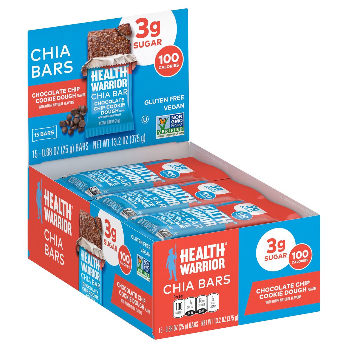 slide 6 of 7, Health Warrior Chia Bar, 13.2 oz