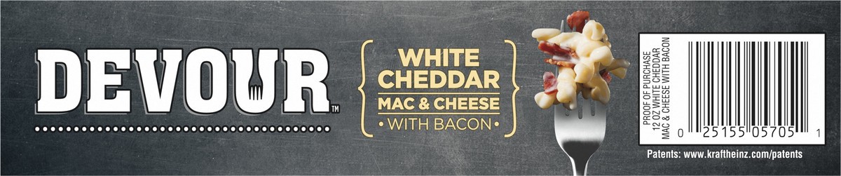 slide 4 of 9, DEVOUR White Cheddar Mac & Cheese with Bacon, 12 oz