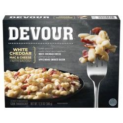 DEVOUR White Cheddar Mac & Cheese with Smoked Bacon Frozen Meal, 12 oz Box