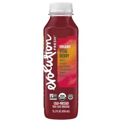 Evolution Fresh Organic Vital Berry Cold-Pressed Vegetable & Fruit Juice Blend 15.2 oz.